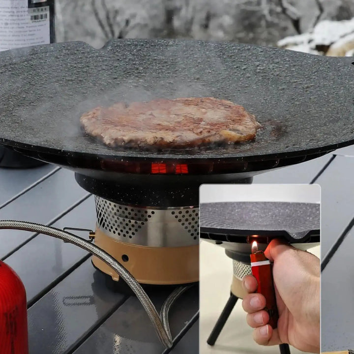 BowLift | Portable Aluminium Grill Pan with Handles for Camping & BBQ – Arlo