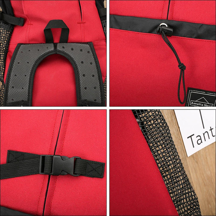 Dog backpack for outdoor & travel breathable Bowlift