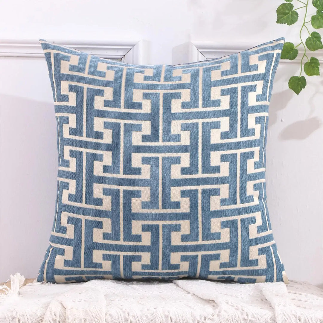 BowLift | Serenité Luxe Cushion Cover - Striped Cushion Cover for a Warm Home