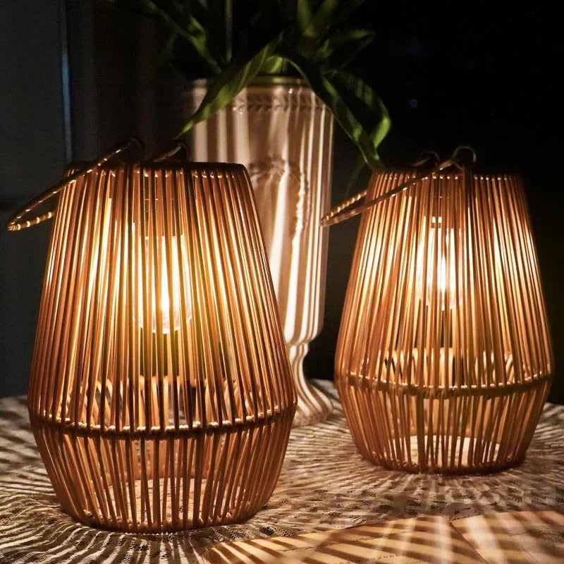 BowLift | Solar Outdoor Handwoven Garden Lamps | Waterproof Landscape Light for Villa & Terrace Decoration - Alpho