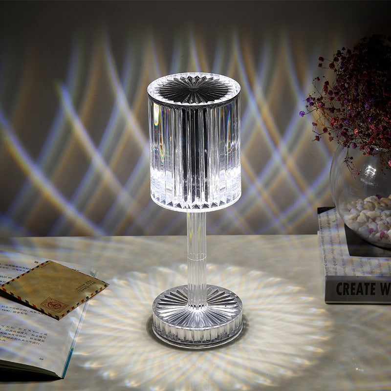 BowLift | Diamond Glow Acrylic Touch Table Night Lamp
