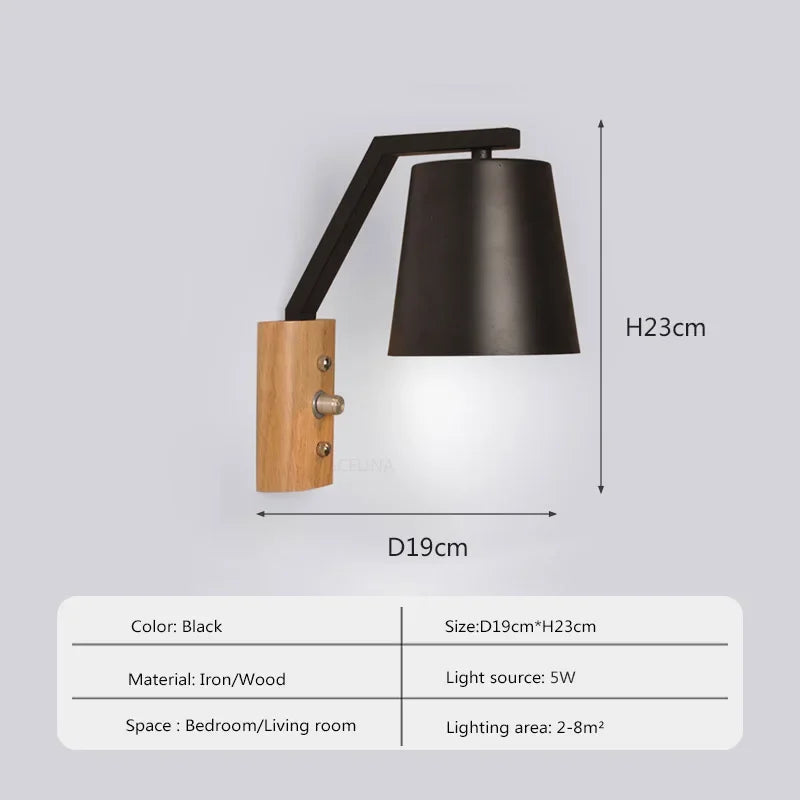WoodGlow Light – LED Wall Lamp for Bedroom Bowlift