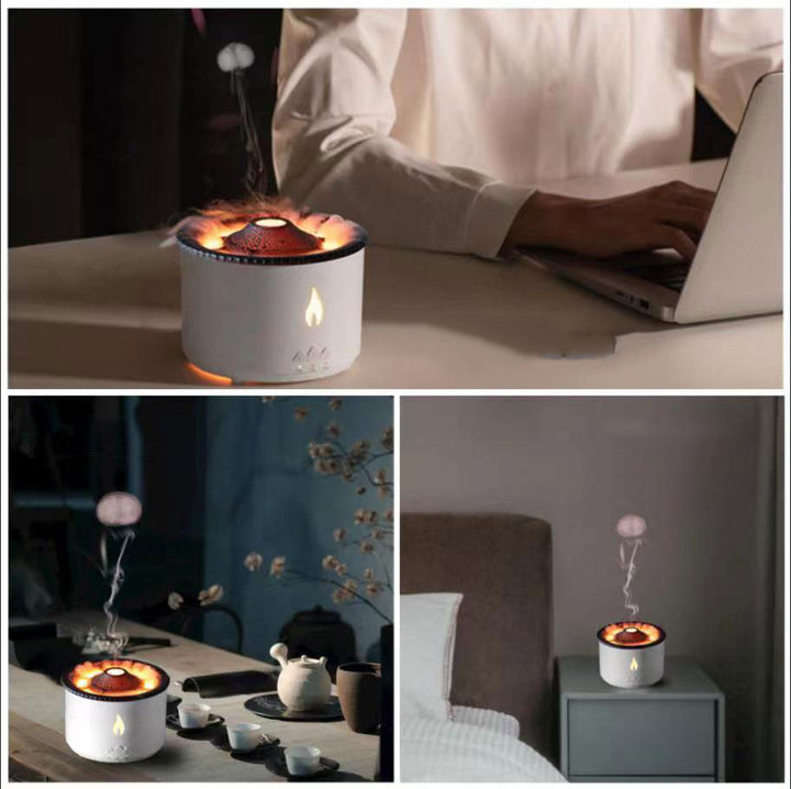 BowLift | Volcanic Flame Air Humidifier Night Lamp