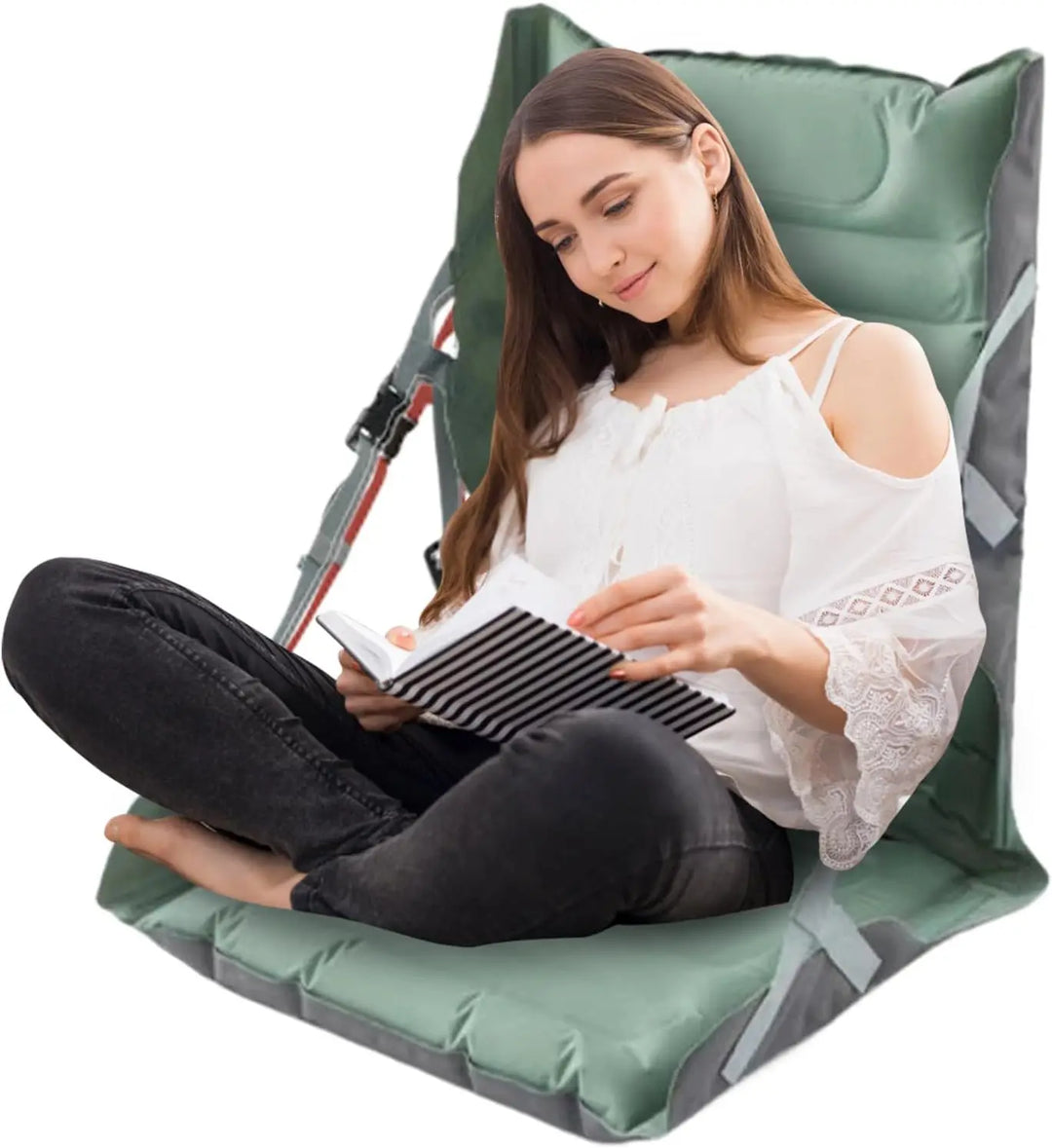 BowLift | Foldable Inflatable Seat with Backrest for Outdoor Camping – Taron