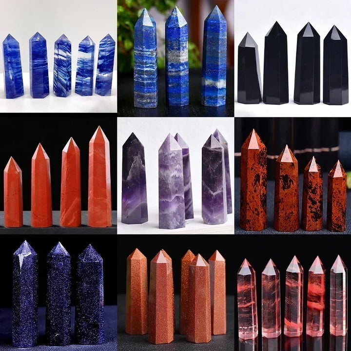 BowLift | Crystal Obelisk Elaria | Natural Stone Healing Stone | For Meditation & Reiki | 4–8 cm