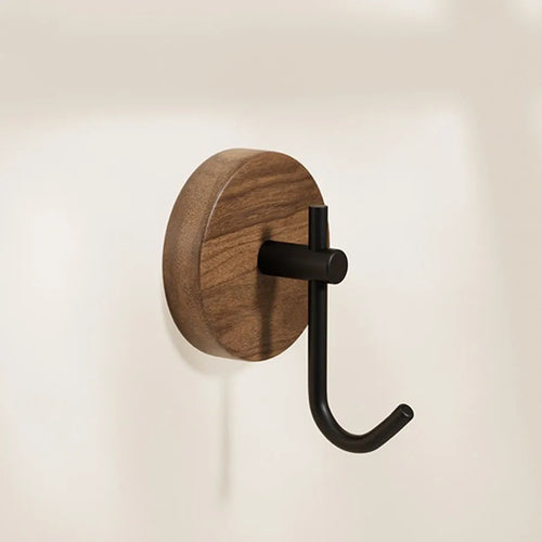 Clothes hanger made of walnut wood – Black or White | Decorative & Practical Bowlift