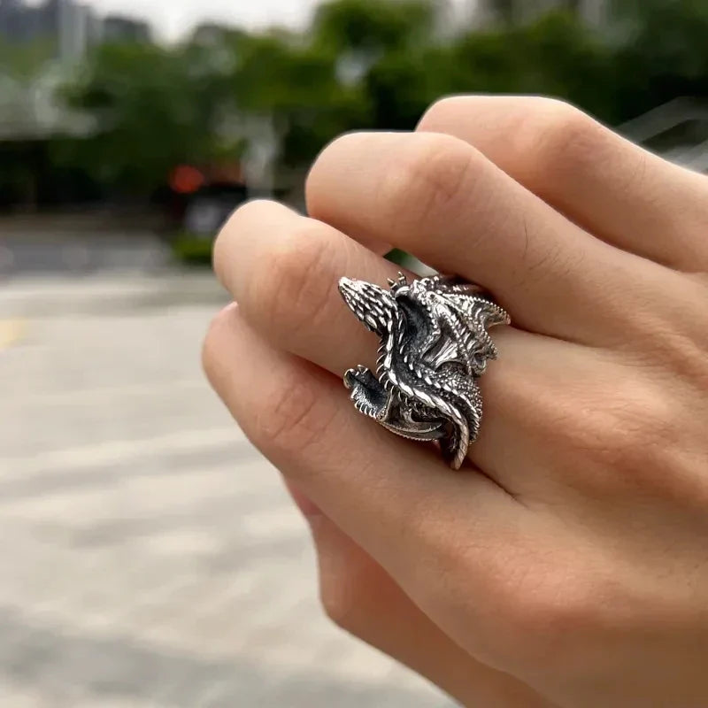BowLift | Majestic Dragon Wing Open Ring