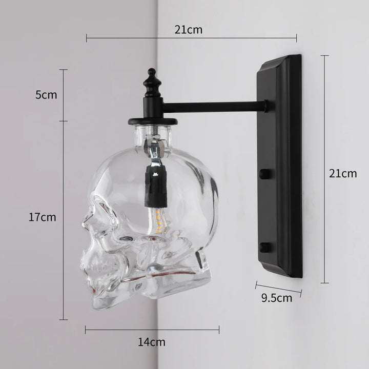 BowLift | Gothic Skull Bottle Retro Wall Lamp