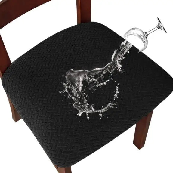 BowLift | CasaLino | Waterproof Chair Seat Covers | Elastic & Washable | Checked Design | 4 Variants | For Kitchen & Dining Room