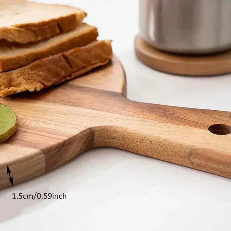 BowLift | Acacia Wooden Pizza Paddle & Serving Board - WoodStyle