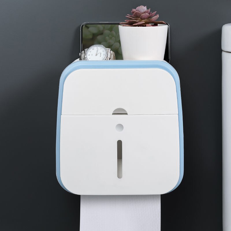 BowLift | Wall-Mounted Bathroom Organizer Tissue Box Holder