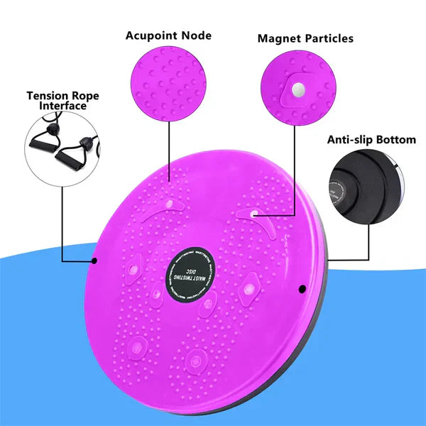 BowLift | Waist Whisper Twisting Disc Pro | Magnetic Massage Balance Board for Core Strength & Waist Training at Home