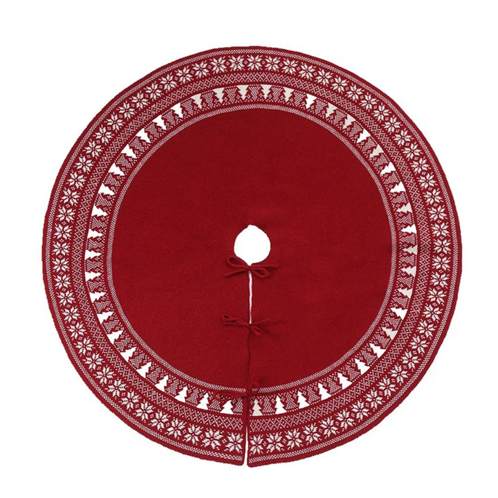 Plush tree Christmas tree skirt