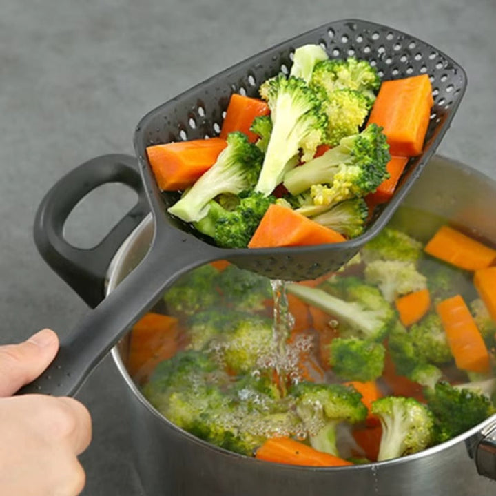 BowLift | Large PP Kitchen Spoon for Draining and Serving - EasyDrain