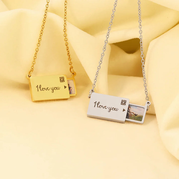 BowLift | Personalized Custom Photo Envelope Necklace