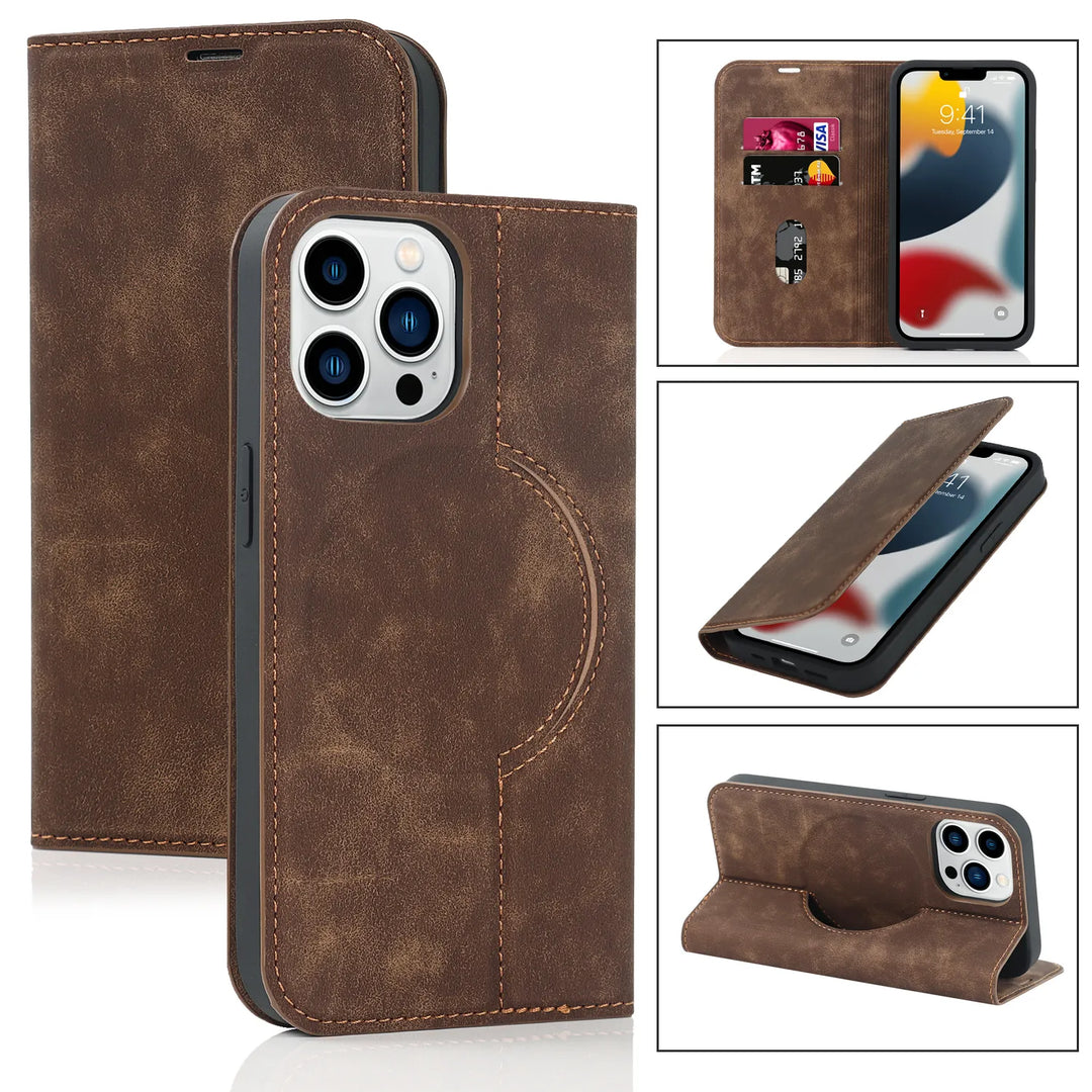 Magnetic Wallet Case MagSafe Wireless Charging - iPhone Bowlift