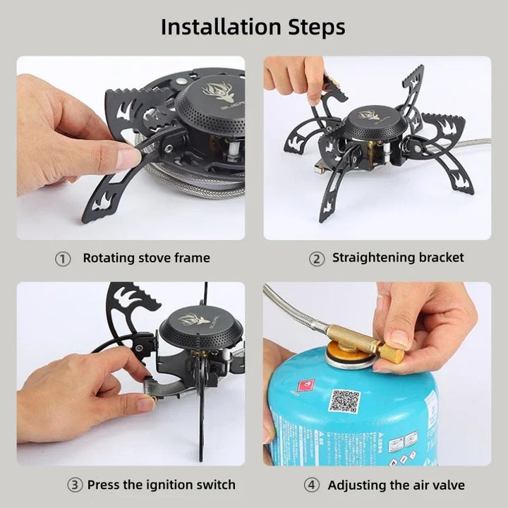 BowLift | Claw Design Supreme Heat Foldable Outdoor Gas Stove