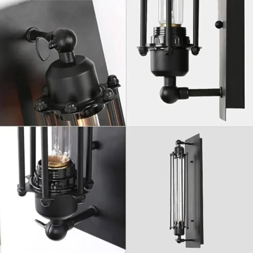 BowLift | Wall Lamp RetroLume | Vintage Edison Design | E27 Socket | Industrial Style for Interiors