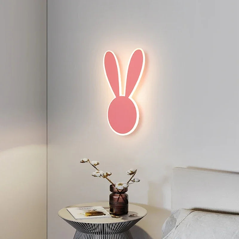 PinkRabbit - Playful LED Wall Lamp for Children's Room Bowlift