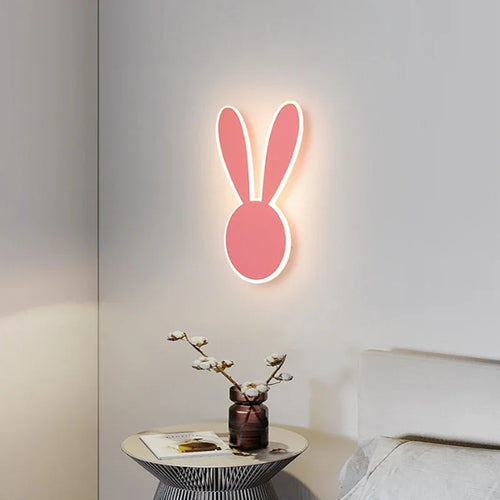 PinkRabbit - Playful LED Wall Lamp for Children's Room Bowlift