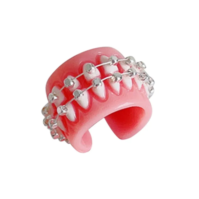 BowLift | Resin Creative Love Bite Teeth-Shaped Rings
