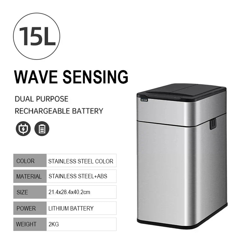 BowLift | Smart Stainless Steel Automatic Sensor Trash Bin