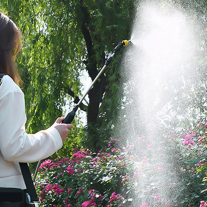 BowLift | SPRAYMATE Pro Battery Pressure Sprayer | 5 L Shoulder Spray Bottle | USB Charging & Adjustable Nozzle | For Garden, Cleaning & Weed Control