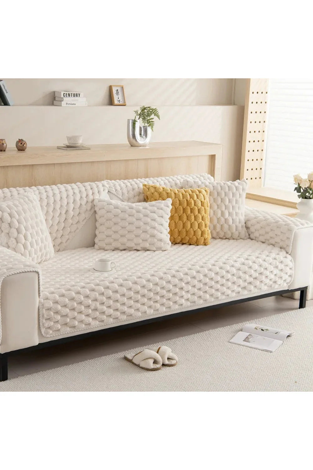 Velvet sofa cover | Bowlift