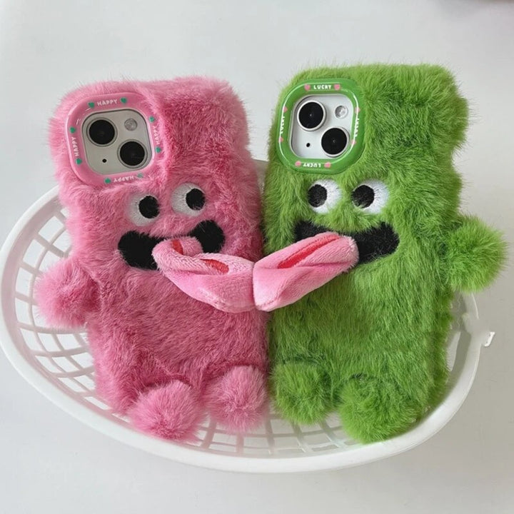 BowLift | Playful Pair Plush Monster iPhone Case