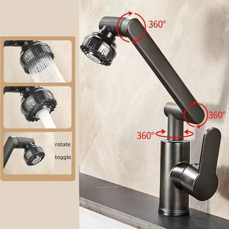 AquaFlex 360° Universal washbasin faucet Bowlift