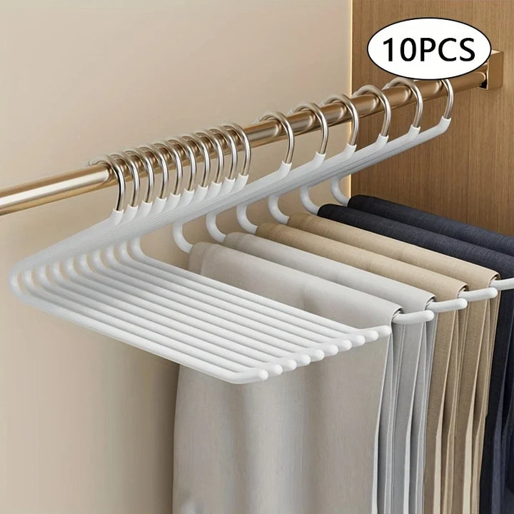 BowLift | Clothoria | Open Pants Hangers | Space-Saving & Stable | Metal with Anti-Rust Coating