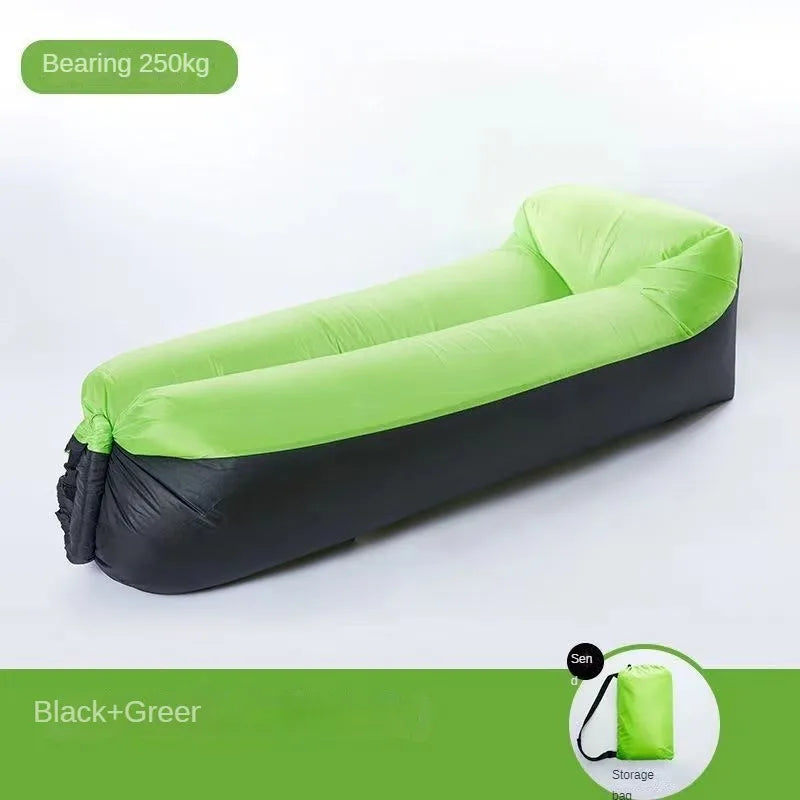 BowLift | Airvana Inflatable Sofa Outdoor | Portable Air Couch for Camping & Beach | With Headrest & 30h Durability