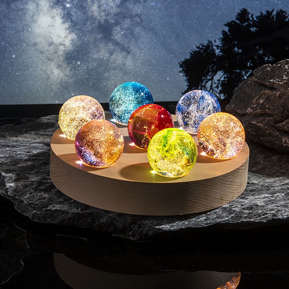 BowLift | Colorful Luminous Galaxy Crystal Table Set