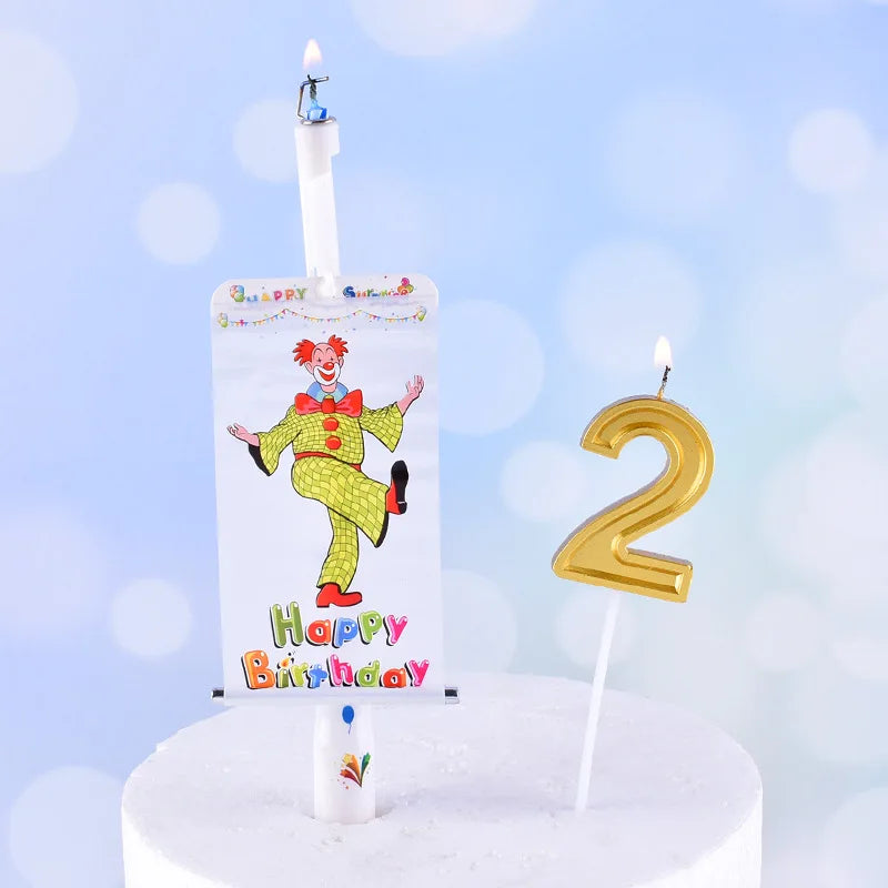 BowLift | Whimsy Clown Surprise Party Cake Candles