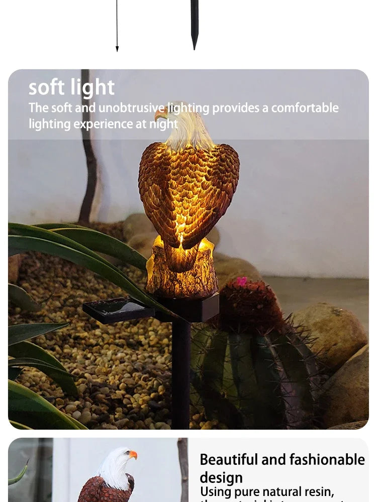 BowLift | Solaroa | Solar Eagle Garden Lamp | LED Decorative Light | Weather Resistant