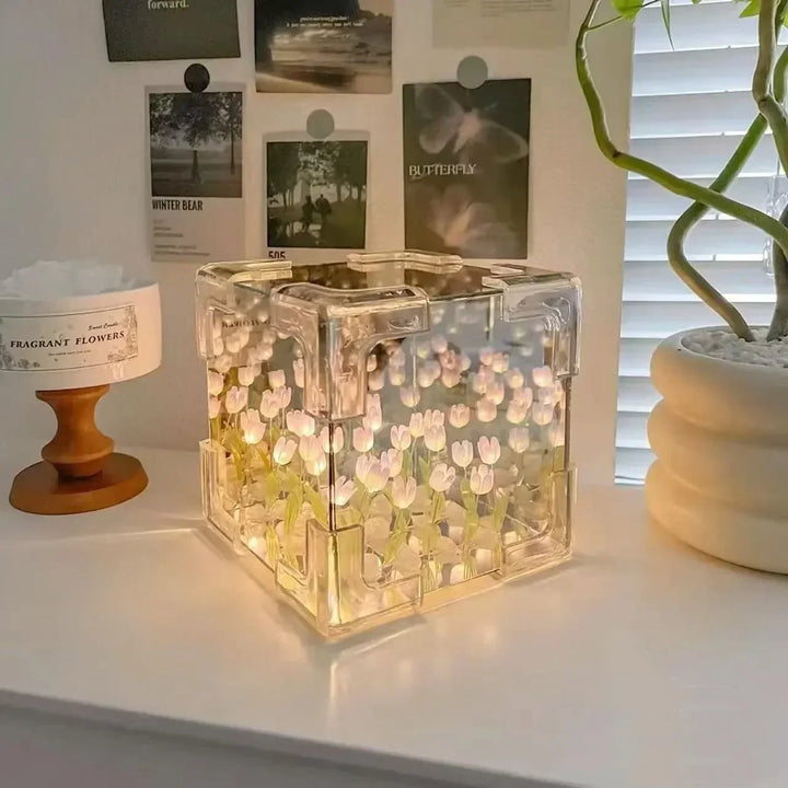 BowLift | 3D Tulip DIY Flower Cube Night Lamp