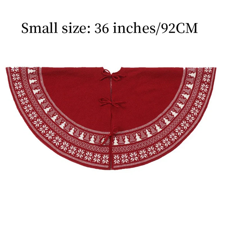 Plush tree Christmas tree skirt