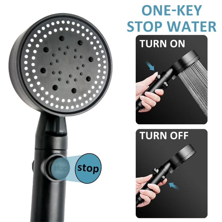 BowLift | Adjustable Multi Mode High-Pressure Shower Head