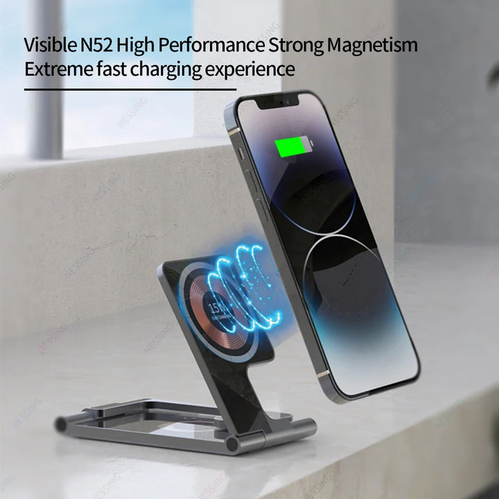 BowLift | 3 in 1 Foldable Magsafe Wireless Charger