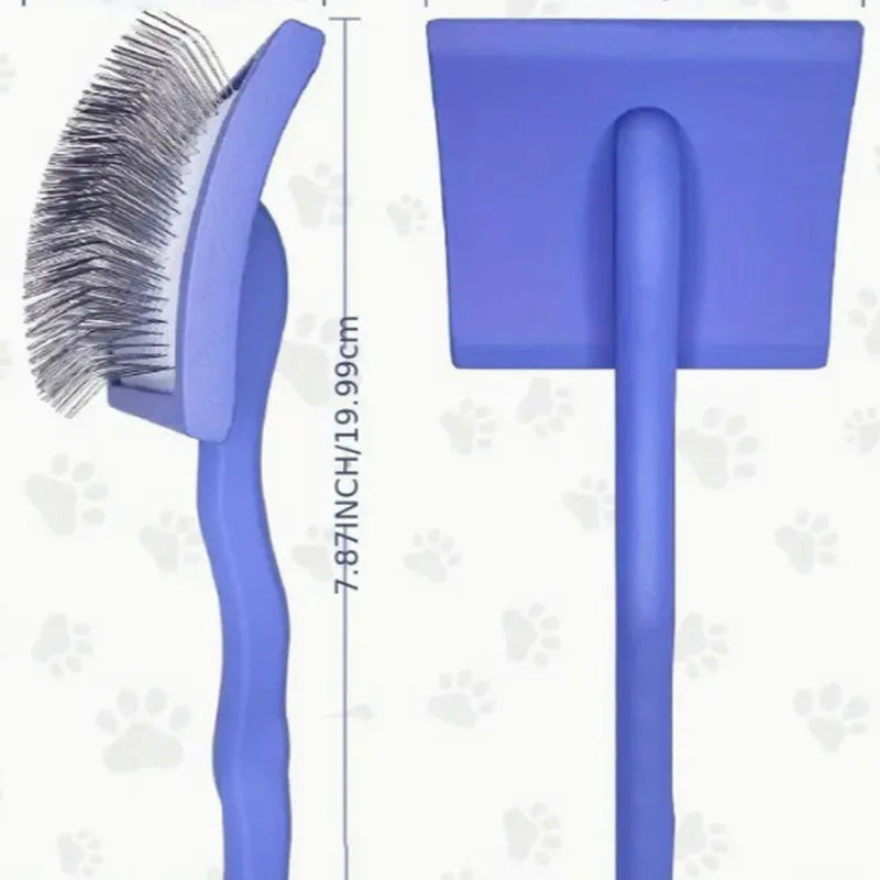 BowLift | Natural Fur Care Brush ProRake | Manual Hair Removal Brush with Wooden Handle | Reusable & Durable | 21×10 cm