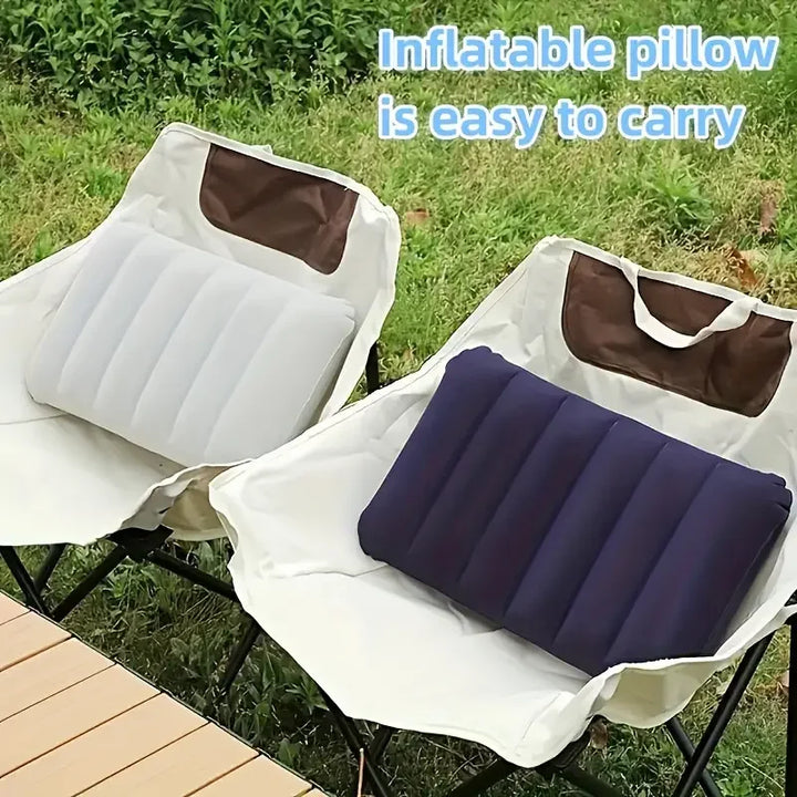 BowLift | Napvoy Inflatable Travel Pillow | Foldable & Lightweight | 47×30 cm Comfort | For Camping & Air Travel