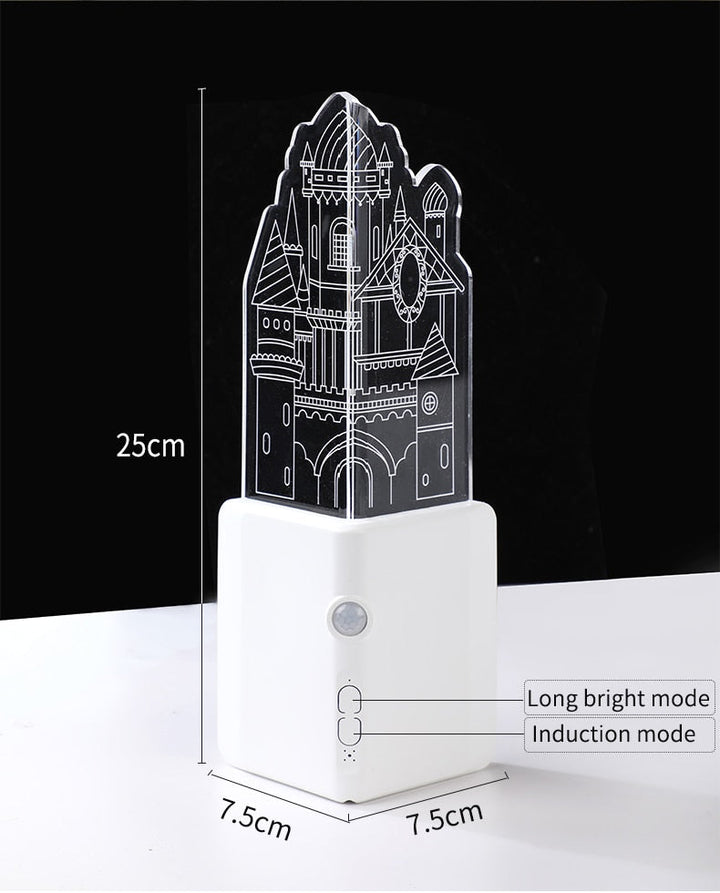 BowLift | 3D LED Rechargeable Wall Night Lamp