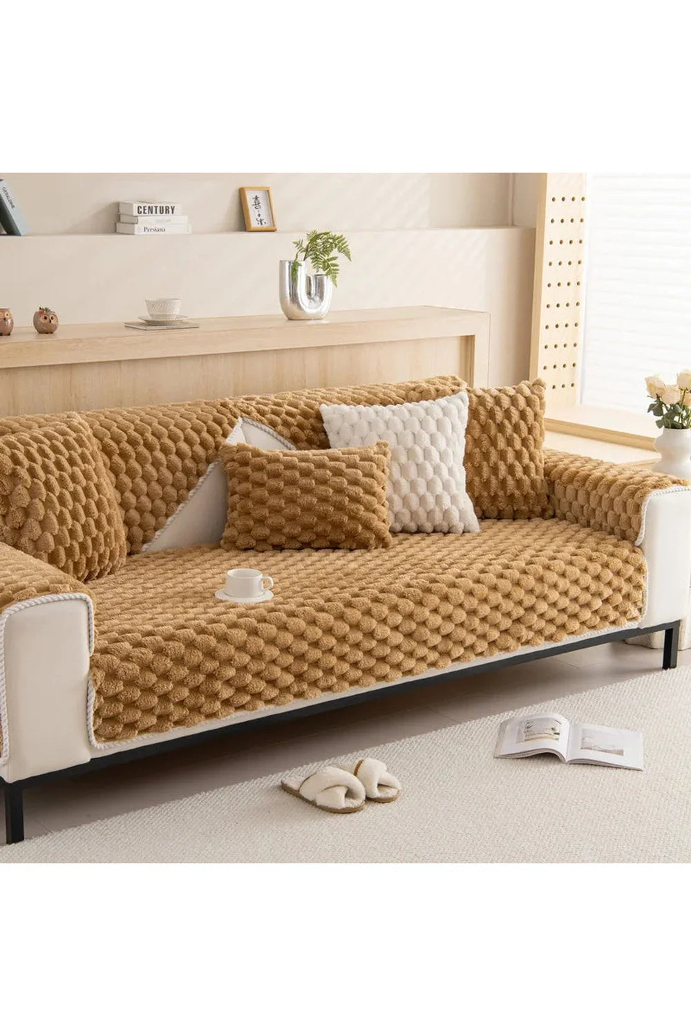 Velvet sofa cover | Bowlift