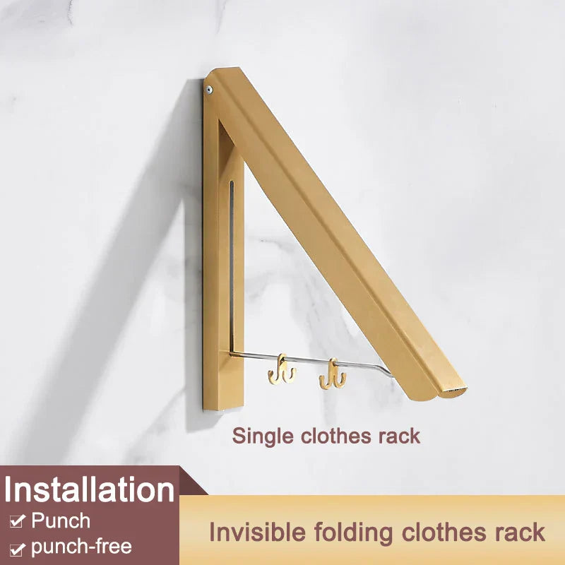 BowLift | Space Saver Foldable Wall Clothes Aluminum Rack