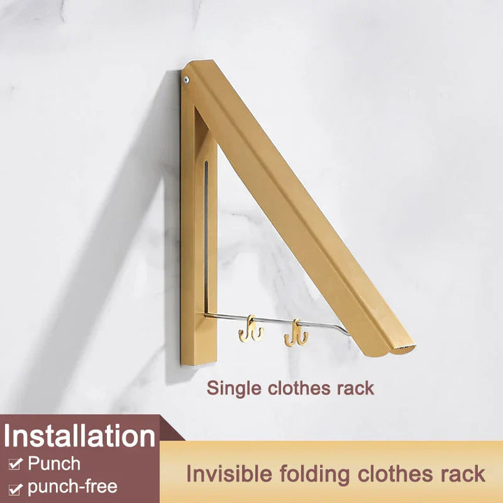 BowLift | Space Saver Foldable Wall Clothes Aluminum Rack