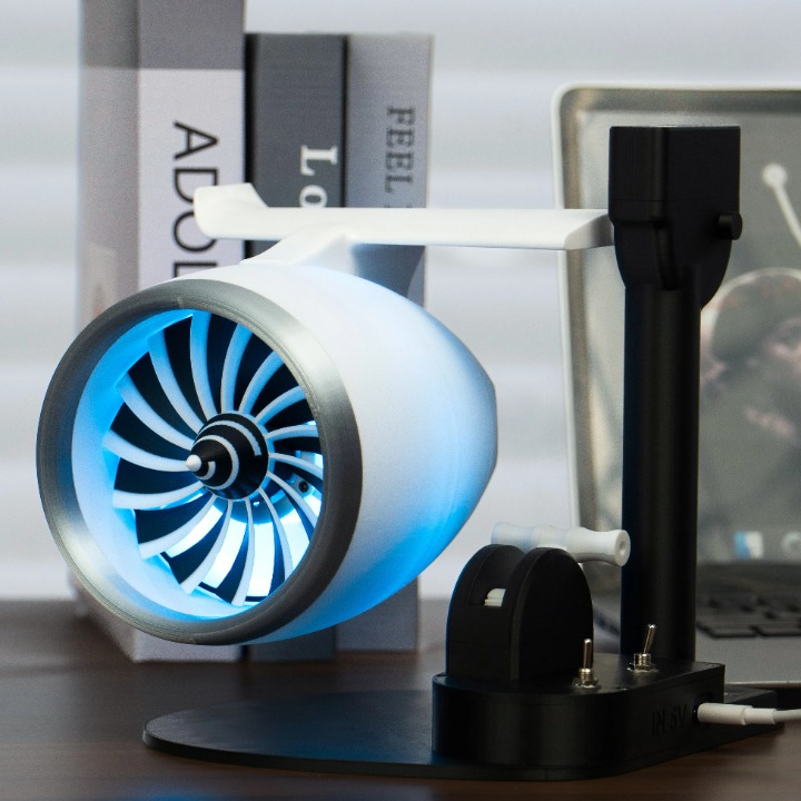 BowLift | Turbojet Fan-Style Mist Humidifier with RGB Lighting – AeroMist