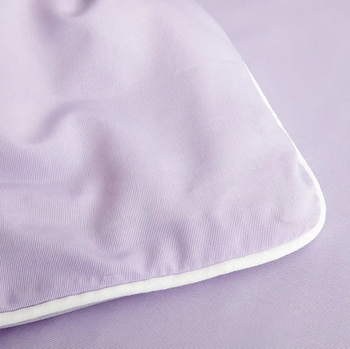 Air Condition Summer Comforter — Pure Color Ice Silk Cooling Blanket, Lightweight & Smooth Twin/King Size Quilt | Bowlift