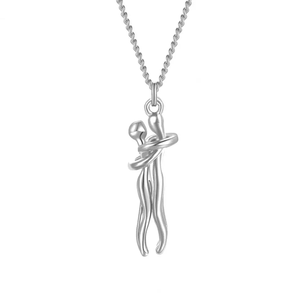 BowLift | Love Forever Hug Cute Couple Necklace