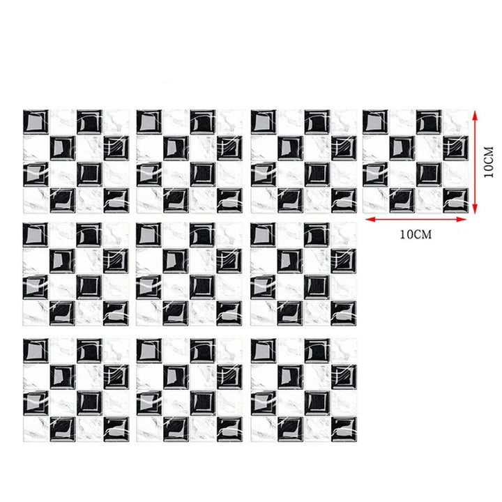 DecoMosaic 3D Mosaic Wall Tile Stickers Bowlift
