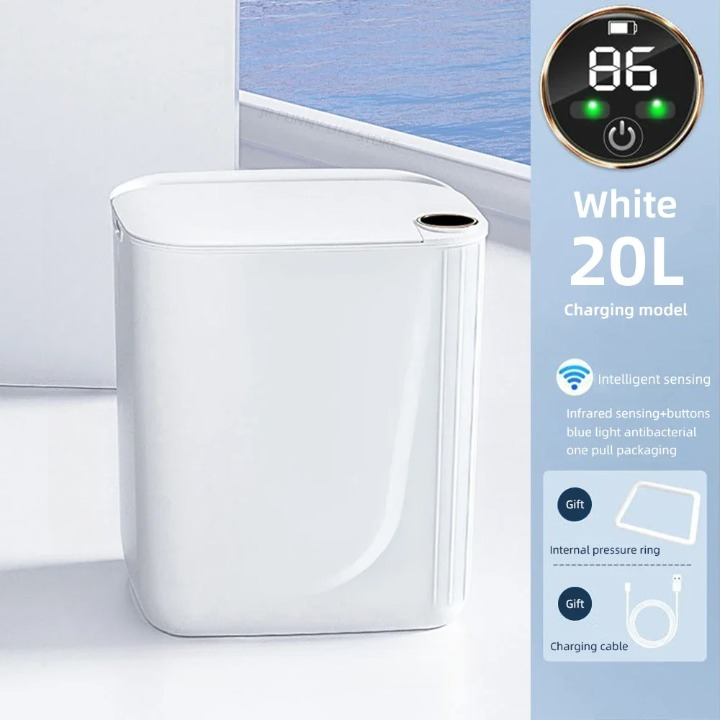 BowLift | Smart Sensor Trash Can with Digital Display & Type-C Charging – CleanBin